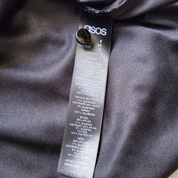 ASOS lace & dobby skater dress emerald lace mini 2 - Picture 8 of 12